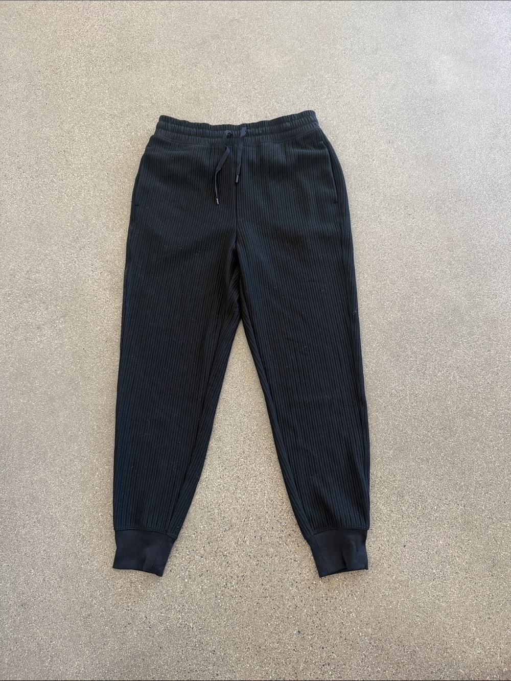 DSG Black Ribbed Drawstring Joggers